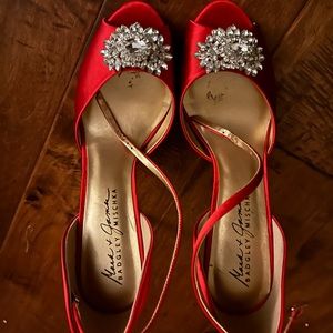 Badgley Mischka sexy red heels